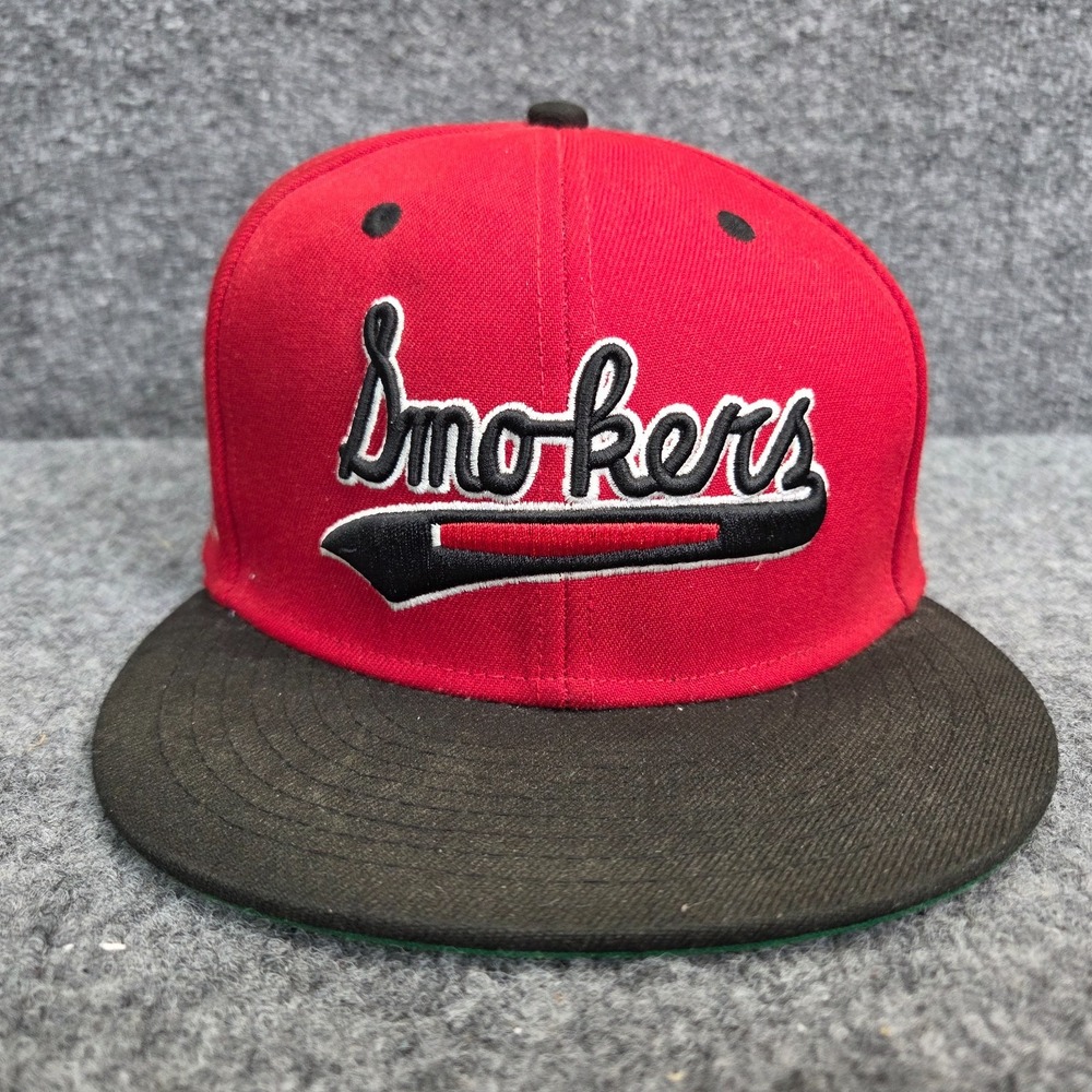 Tampa smokers club hat ebbets field flannels fitted cap black red ballcap 8